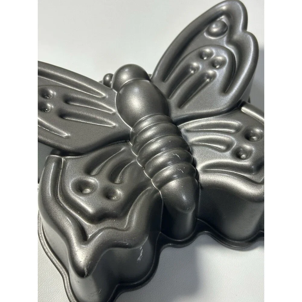 Nordic Ware Butterfly Cast Aluminum Cake Pan - 9 Cup Mold - Non-Stick Bakeware